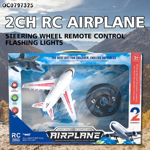 Jouet d'avion en plastique radiocommandé 2CH pour enfants, vente en gros - Product Image 2