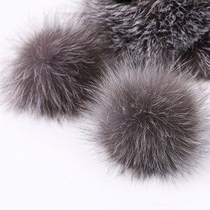 Écharpe couvre-oreilles en fourrure de renard pour femmes, chapeau d'hiver, épais et chaud, nouvelle collection - Product Image 6