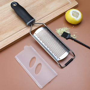 Stainless Steel Multi Functional Grater With Brush And Cover For Cheese Fruit Vegetable Zesting - Product Image 3