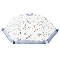 Housse de protection alimentaire pliable en dentelle, style parapluie, élégante, pour gâteaux et fruits, anti-mouches et insectes, pour table de repas et fêtes