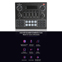 Carte son V9, interface audio USB, enregistrement en studio, connexion externe au téléphone et à l'ordinateur, carte son pour DJ, karaoké, diffusion en direct