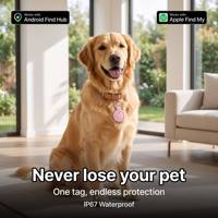 Localisateur intelligent Android & iOS à double écosystème, étanche IP67, pour bagages, clés et animaux de compagnie