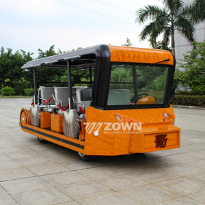 Autobús Turístico Eléctrico ZOWN de 8 Asientos, Techo Abierto, Color Naranja, Uso en Exteriores - Product Image 4