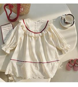 Юбка с рюшами и длинным рукавом, 2025-осень - Product Image 4