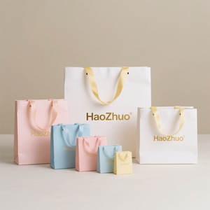 Sang trọng bán buôn giá rẻ giá thương hiệu nổi tiếng Quà Tặng tùy chỉnh in mua sắm túi giấy với logo riêng của bạn - Product Image 1