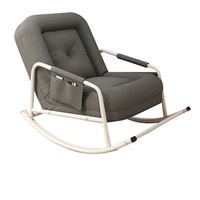 Fauteuil à bascule pivotant de style américain pour salon, mobilier de luxe moderne, fauteuil à bascule pivotant nordique pour hôtel