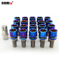 HRMin gratuit rondelle cône siège antivol Gr.5 titane BMW boulon de roue boulon en titane M14 * 1.25*28mm pour BMW MINI, Rolls-Royce