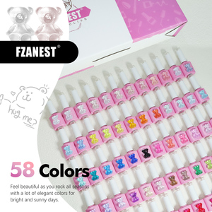 Set <span class=keywords><strong>de</strong></span> Esmalte <span class=keywords><strong>de</strong></span> <span class=keywords><strong>Uñas</strong></span> en Gel FZANEST, 58 Colores, Esmalte <span class=keywords><strong>de</strong></span> Gel, Capa Base, Capa Superior Brillante y Mate, <span class=keywords><strong>Kit</strong></span> <span class=keywords><strong>de</strong></span> <span class=keywords><strong>Uñas</strong></span> UV, Regalos - Product Image 2