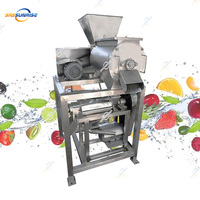 Industriële groente- en fruitsapcentrifuge, aardbeien-, druiven-, pruimen-, abrikozen-, kweepeerv-, sinaasappel-, passievrucht-, mango- en ander fruitpulper/pulpmachine
