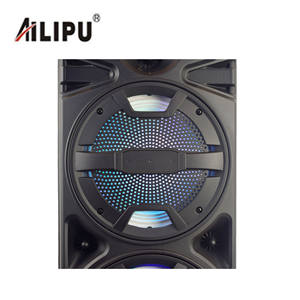 8 pouces double haut-parleur klaxon Portable tige de traction haut-parleurs extérieurs fête karaoké haut-parleur dj chariot alimenté - Product Image 4