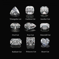 Moissanite Prix Avantageux Fournisseur Vente en Gros Moissanite Pierres Précieuses Vrac 0.8-2.9MM Blanc Petites Tailles Diamant Pierres Moissanite Vrac