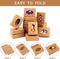 Fabricant de boîtes d'emballage recyclables en papier kraft brun personnalisées avec fenêtre pour biscuits et pain, boîte en carton personnalisée