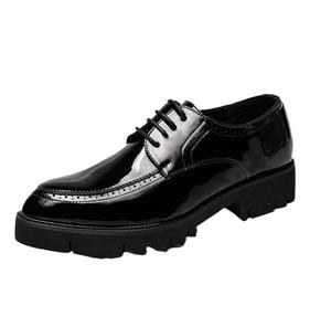Nuove Scarpe Eleganti in Pelle da Uomo, Scarpe Bianche con Lacci e Suola Spessa, Scarpe Eleganti in Pelle Monopezzo per Uomo - Product Image 5