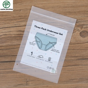 ถุงซิปล็อคพลาสติกแบบรีไซเคิลได้ พิมพ์ลายกราเวียร์ตามสั่ง เป็นมิตรกับสิ่งแวดล้อม ผิวสัมผัสนุ่ม ปิดผนึกได้ สำหรับบรรจุภัณฑ์ชุดชั้นใน ถุงเท้า และรองเท้า - Product Image 1