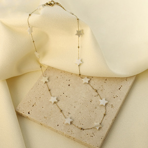 Stainless Steel Star Clavicle Necklace And <b>Bracelet</b> <b>Set</b> For Women Gift Elegant Jewelry Fashion Accessories - Product Image 3