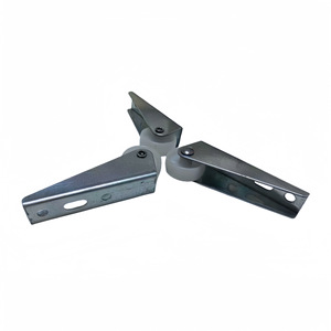 Roulettes de meubles avec plaque de fixation de 1 pouce, roue en polyuréthane, acier au carbone, design industriel pour armoire, installation facile - Product Image 1