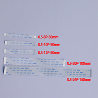 Achat à guichet unique pas de 0.5mm longueur 50mm ruban 10 broches AWM plat Flexible Ffc connecteur de câble Fpc