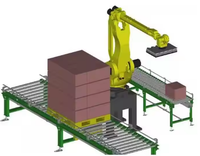 Robot empileur automatique industriel, machine de palettisation robotisée collaborative pour les aliments, les boissons, les cigarettes, les cartons, les bouteilles, le papier