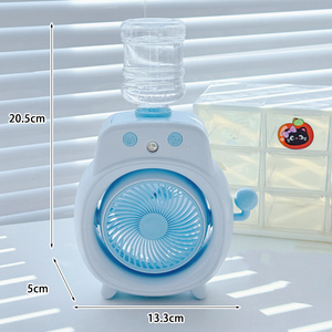 Mini ventilateur portable USB rechargeable avec pulvérisation d'eau, ventilateur de bureau rafraîchissant, ventilateur de table portatif, cadeau d'été mignon - Product Image 6