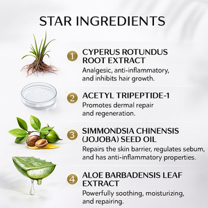 Aceite de Cypriol OEM, Aceite de Cyperus Rotundus, Esencia Natural en Roll-On Inhibidora del Crecimiento del Cabello, Suero para Reducir el Crecimiento, Depilación Corporal y Facial - Product Image 3