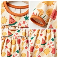 Baby pyjamaset met print, newborn romper jurkje & dekentje voor baby's & peuters, bamboe pyjama kledingset