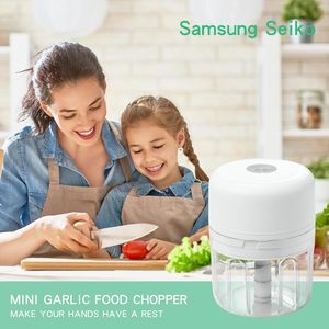 Hachoir à légumes électrique sans fil Portable multifonctionnel Mini maison cuisine robot culinaire cuisson ail acier inoxydable - Product Image 3