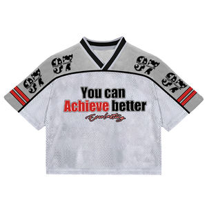 T-shirts décontractés pour hommes de premier choix, style hip-hop, en tricot Spandex/Polyester 200g, impression numérique, séchage rapide, service OEM, patchwork personnalisé - Product Image 6