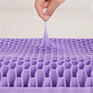 Diseño de panal de <span class=keywords><strong>alta</strong></span> elasticidad lavable onda memoria Gel Cervical transpirable cuello hogar silicona niños refrigeración TPE almohadas - Product Image 5