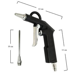 Pistola ad Aria Compressa con Doppio Ugello e Connessione Rapida, Pressione Massima 15 Bar, Strumento per Pulizia - Product Image 2