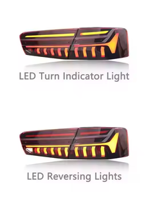 Feux arrière LED JH pour <span class=keywords><strong>Audi</strong></span> <span class=keywords><strong>A6</strong></span> C7 2016 2017 2018 Plug-and-Play, feux de freinage transparents, état neuf, 12V - Product Image 4