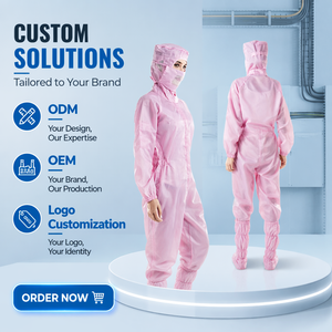 Combinaisons <span class=keywords><strong>de</strong></span> <span class=keywords><strong>travail</strong></span> antistatiques et anti-poussière en polyester à capuche, trois pièces, pour salle blanche ; Vêtements <span class=keywords><strong>de</strong></span> <span class=keywords><strong>travail</strong></span> bleus et blancs, anti-poussière, lavables, vente en gros usine - Product Image 2