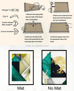 <span class=keywords><strong>Cadre</strong></span> Photo mural en <span class=keywords><strong>aluminium</strong></span> argenté, vente en gros, grande taille 40x50x70, 60x80, 70x90, 70x100 - Product Image 5