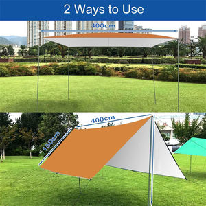 Tente de camping pliable multifonctionnelle pour randonnée, pique-nique, voyage, pêche, avec poteaux, auvent portable, imperméable, pour l'extérieur - Product Image 6