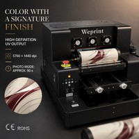 Imprimante UV de bureau A3 avec impression synchronisée de poudre dorée pour coques de téléphone, étiquettes en cristal, tout-en-un, double mode, USA