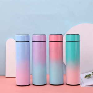Termo inteligente de acero inoxidable, botella de agua con pantalla táctil LED, temperatura, 500ml - Product Image 2