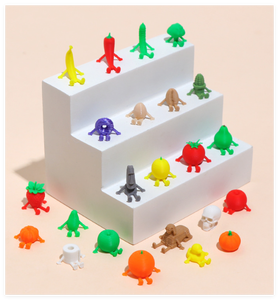 Decorazioni per Torte a Forma di Personaggi di Cartoni Animati, Frutta e Verdura, Piccole Figure Umane 3D Giocattolo, Vendita all'Ingrosso - Product Image 3