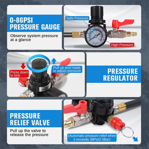 Kit de <span class=keywords><strong>test</strong></span> de fuites pour système turbo 10 pièces, outils pour véhicules, pour tester les fuites de suralimentation du turbocompresseur, tailles 1-3/8''-3-1/2'' - Product Image 5