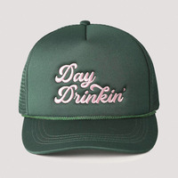 Casquette de baseball à 5 panneaux avec broderie de lettres pour hommes et femmes Casquette de camionneur décontractée personnalisée avec corde