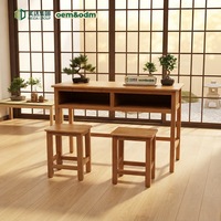 Ensemble de chaises de bureau doubles modernes en chêne massif, multifonctionnel, confortable, pour bureau d'étude, usage commercial, garantie de 5 ans