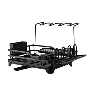 BX stendino per piatti con porta utensili in <span class=keywords><strong>vetro</strong></span> per <span class=keywords><strong>scolapiatti</strong></span> da cucina con <span class=keywords><strong>scolapiatti</strong></span> Set per lavello da cucina Sotrage Rack - Product Image 1