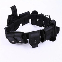 Ceinture tactique multifonctionnelle réglable avec pochettes pour entraînement extérieur et service – Ensemble de ceintures tactiques multifonctions