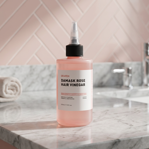 Vinaigre capillaire coréen à la rose de Damas 210ml, biologique, végétalien, sans cruauté, antichute, lissant, pour la prévention de la chute des cheveux et le soin du cuir chevelu - Product Image 3