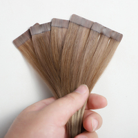 Extensions de cheveux à bandes adhésives, Cheveux humains brésiliens originaux, cuticules alignées, double épaisseur, pointes épaisses, Cheveux Remy, Vente en gros usine