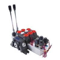 Nouvelle vanne à commande à distance - Vanne à 2 voies 80 lpm (21 gpm) - Vanne hydraulique à commande par joystick pour machines de construction