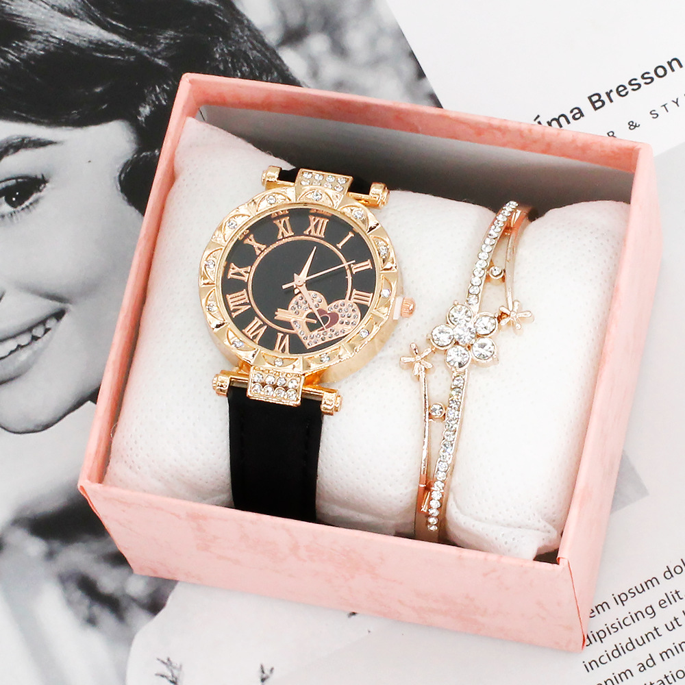 Black watch bracelet gift box