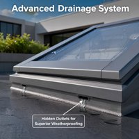 Fenêtre de toit en verre à charnière supérieure en aluminium moderne pour la ventilation et l'éclairage naturels dans les maisons, villas, greniers et toits plats