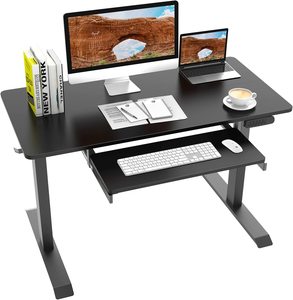 Bền điện đứng cơ giới Lift tăng bàn chuyển đổi và mở rộng Ergonomic kim loại máy tính bàn có thể điều chỉnh - Product Image 1