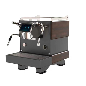 Máquina de calderas dobles de café de un solo cabezal con elementos de madera - Product Image 1