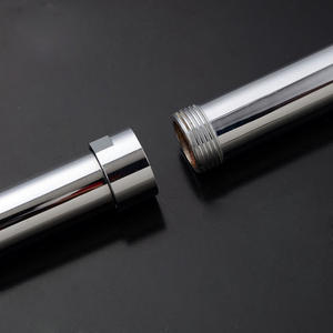 Tige de Douche en Cuivre à 6 Points, Extension Droite, Tige de Rehaussement, Accessoires, Rehausseurs, Se Connecte Directement aux Têtes de Douche et aux Pôles de Rideau - Product Image 1