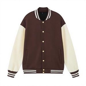 Veste d'hiver pour homme à prix de gros, style Letterman, logo personnalisé sur le devant, 100% coton/laine, respirante, légère, haute qualité - Product Image 1